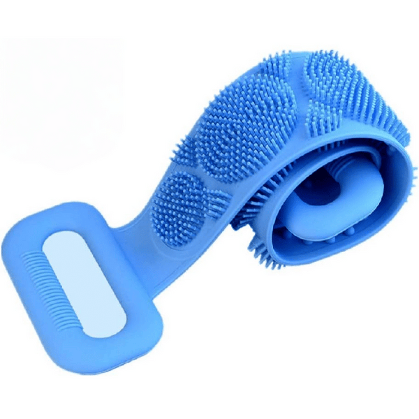 PREMIUM SILICON BODY BATHING SCRUBBER, DOUBLE SIDE BATHING BRUSH FOR SELF CLEANING MASSAGE YOUR BACK