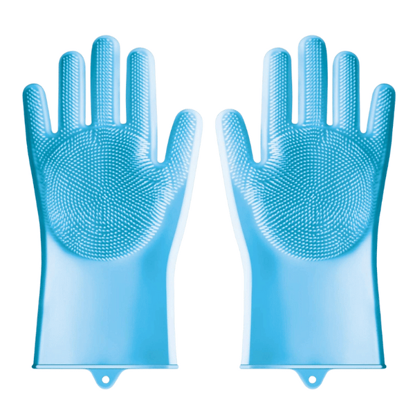 MULTICOLOR SILICON DISH WASHING HAND GLOVE - DURABLE, REUSABLE CLEANING GLOVES