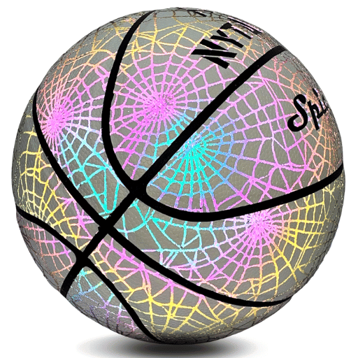 NYTACTIV HOLOGRAPHIC GLOWING WHITE SPIDER BASKETBALL