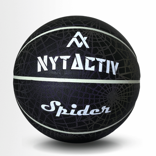 NYTACTIV HOLOGRAPHIC GLOWING BLACK SPIDER BASKETBALL