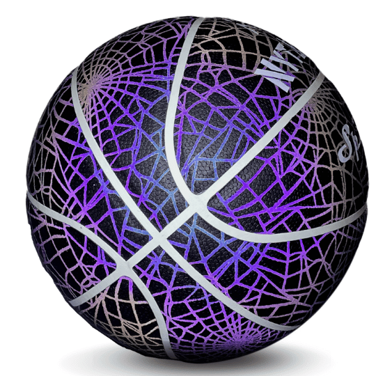 NYTACTIV HOLOGRAPHIC GLOWING BLACK SPIDER BASKETBALL