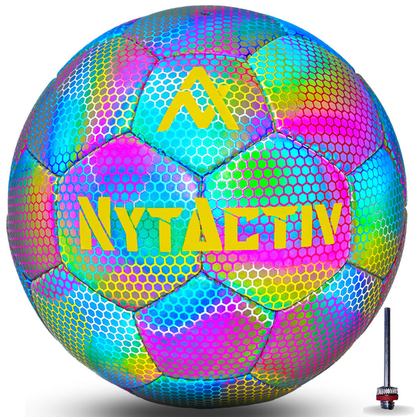 NYTACTIV GLOWING FOOTBALL SIZE - 5 WITH FREE AIR NEEDLE