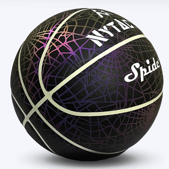 NYTACTIV HOLOGRAPHIC GLOWING BLACK SPIDER BASKETBALL